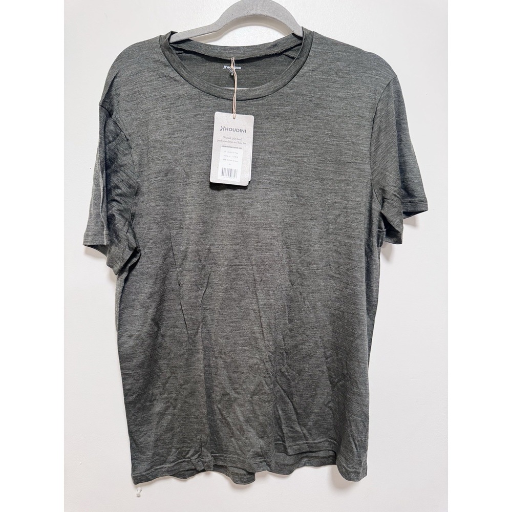 Houdini Activist Tee men's Sz Medium shirt in‎ Willow Green NWT